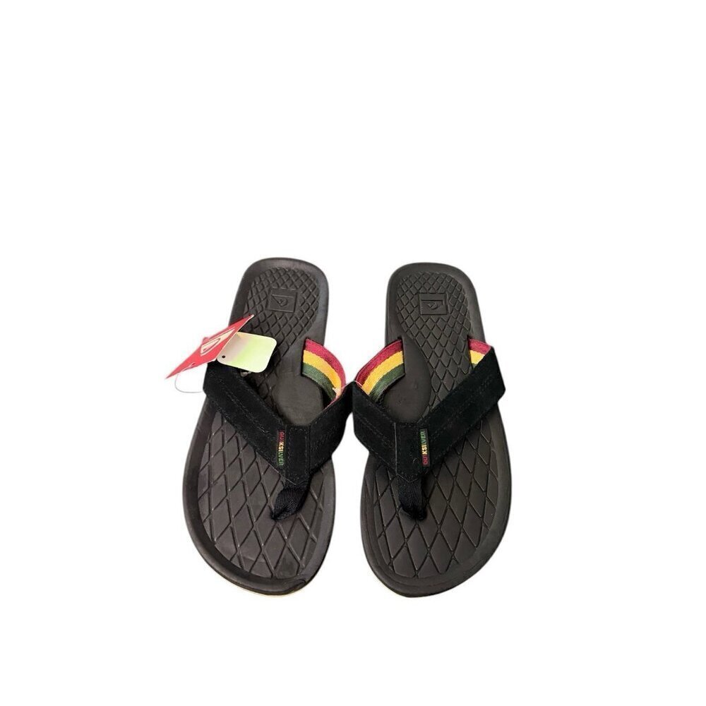 Quiksilver Men’s Bali Thong Sandal Black Size 8 New